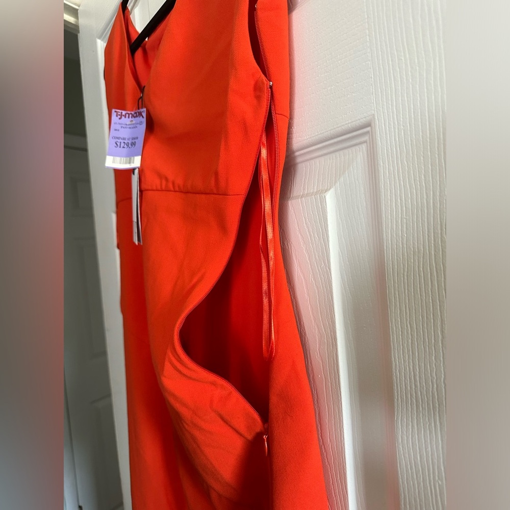 Never Worn Beautiful Orange Dress - Picture 3 of 5
